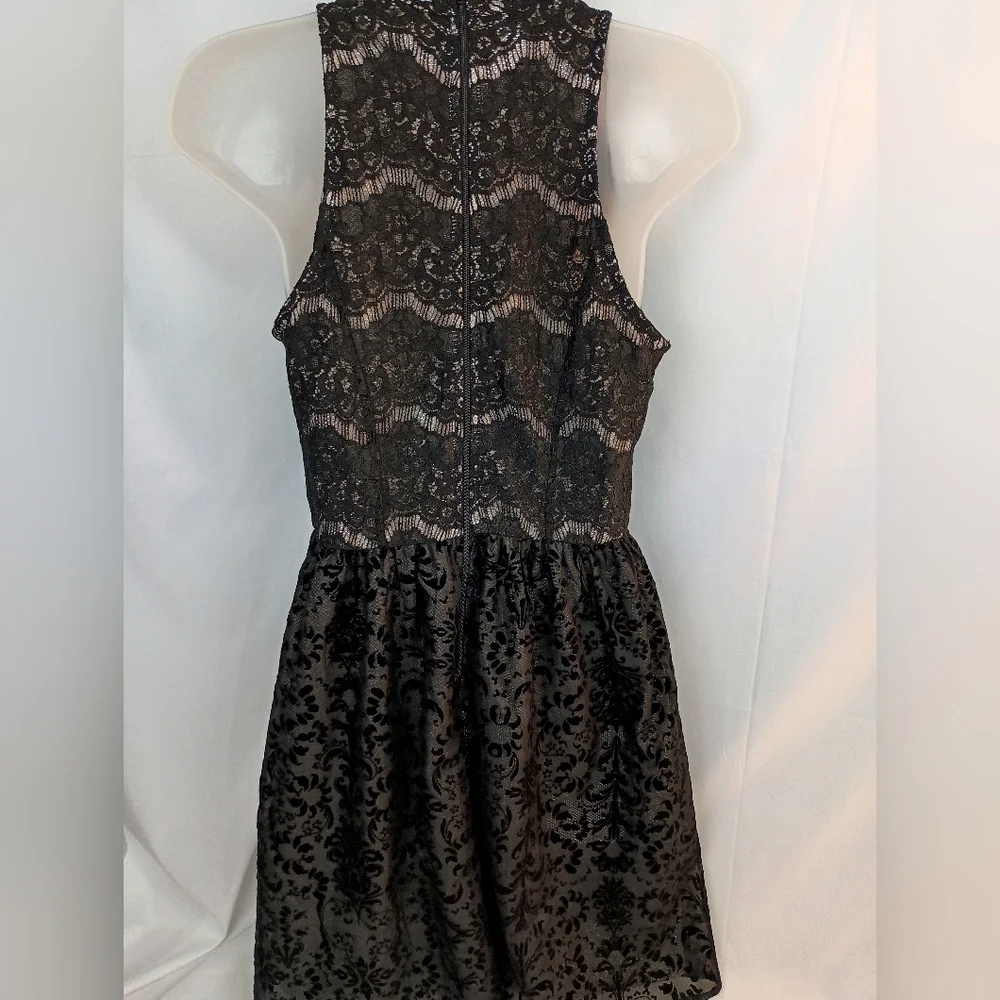 Xhilaration‎ Whimsigoth Fairy Grunge Black Lace Mini Dress Size Medium